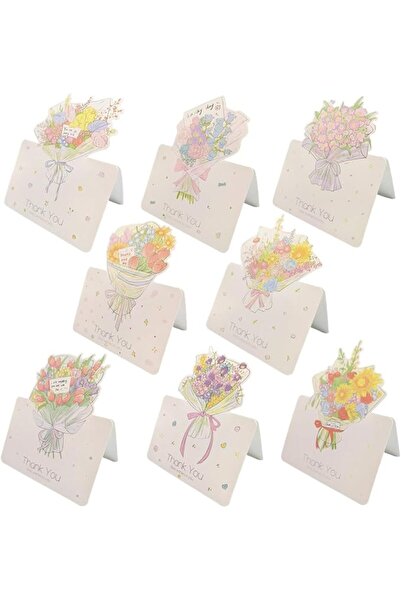 EXCEFORE Foldable Floral Design Thank You Cards, 40 Romantic Blank Greeting C...