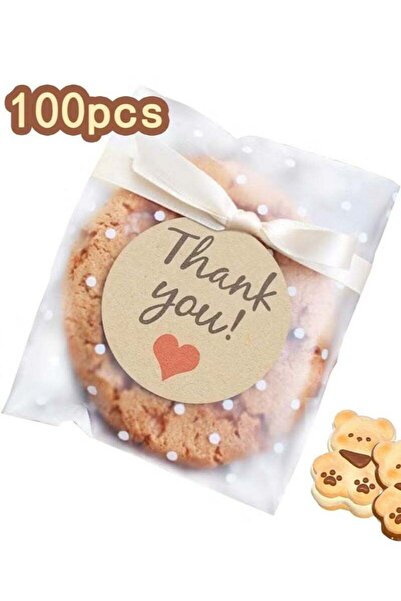 Generic 100 Pack Self Adhesive Clear Plastic Cellophane Cookie Bags for Gift ...