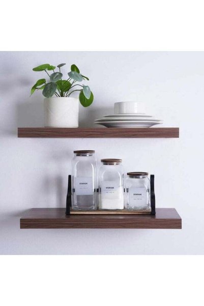 Generic Arelle 3-Piece Glass Canister With Stand - Clear - 203ZWI9900014