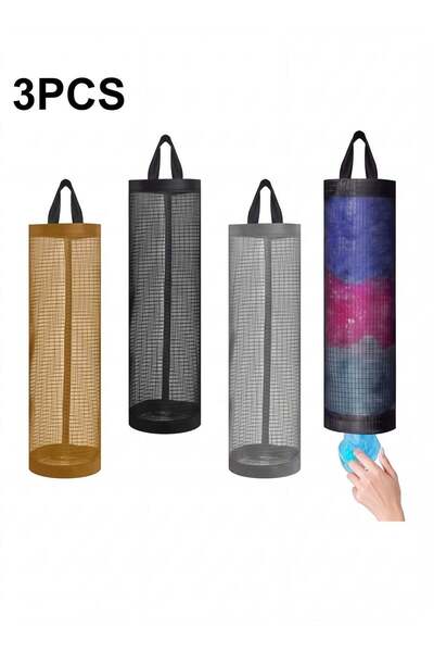 Generic 3PCS Plastic Bag Dispenser Holders Polyester Hanging Grocery Bag Hold...