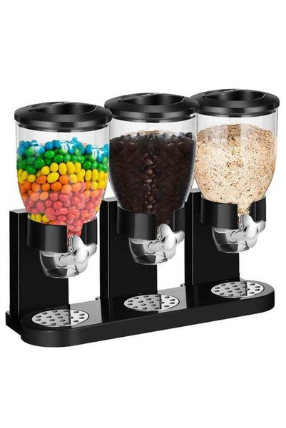 Generic Commercial and Home Triple Cereal Dispenser Organizer Featuring Three...