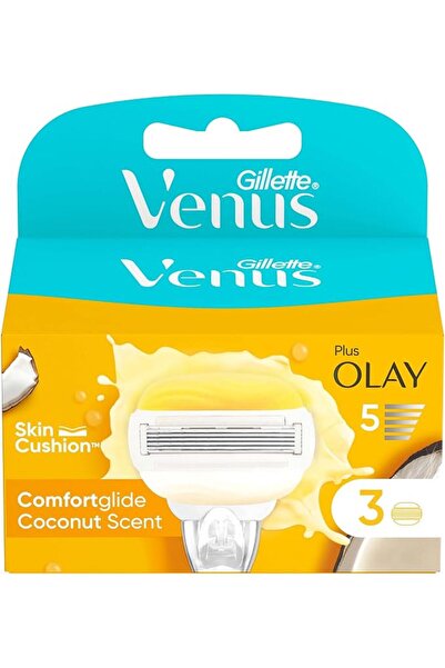 Gillette Venus ComfortGlide with Olay 2-in-1 Razor Blades for Women, Pack of ...