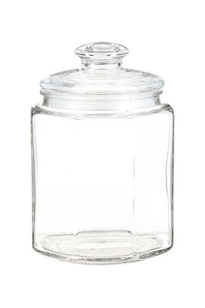 Generic Storage Jar With Lid Clear 1.5Liters