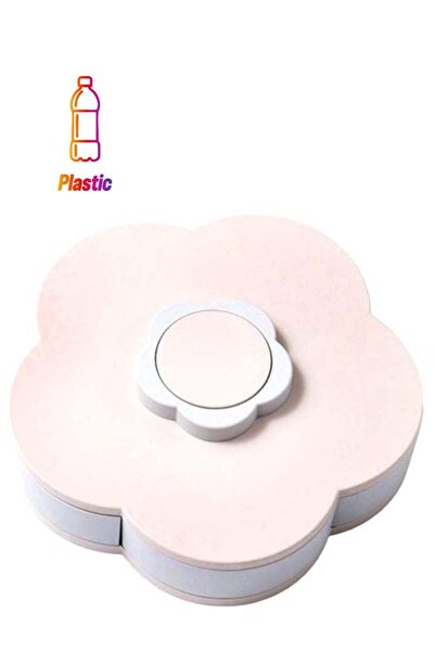 Generic Flower Petal Candy Storage Box Pink/Blue 27x8.5cm