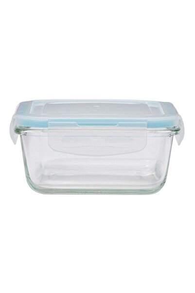 Generic Boro Pro Square Food Storage Container With Lid Blue/Clear 570ml