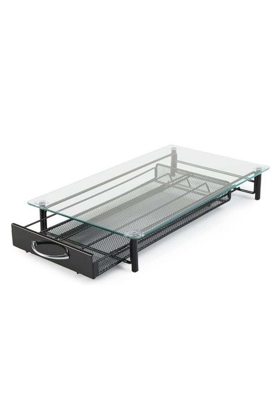 Generic 40 Pods Nespresso Glass Top Coffee Capsule Holder Drawer