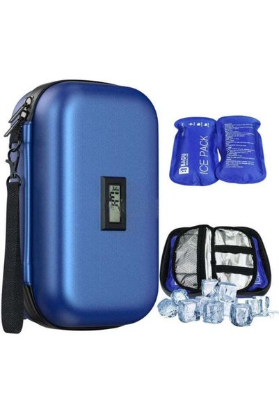 Generic Portable Insulin Cooler Case, Temperature Control Storage Bag with Ic...