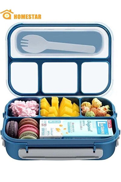 Generic Lunch Box 1300ML, 4 Deep Compartments, BPA Free, Leak-Proof, Reusable...