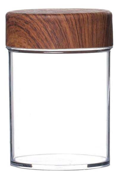 Generic Evelin 450 ML Hand Made Round Jar, Clear