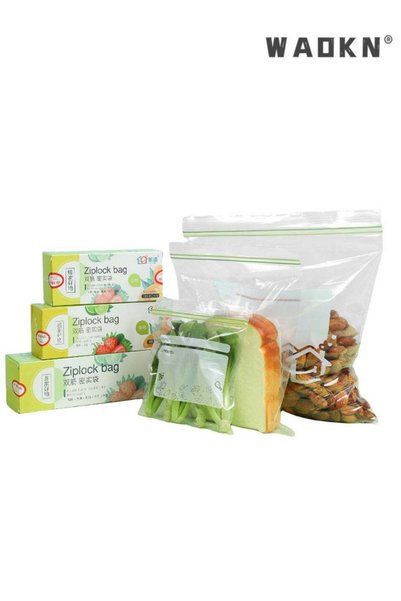 Generic 70pcs Reusable Food Storage Bags, BPA Free BPA Free Freezer Safe Zipl...