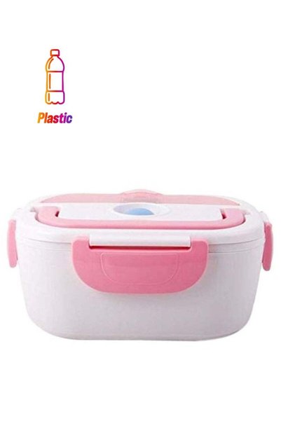 Generic Electric Lunch Box White/Pink/Blue 22x15x10cm