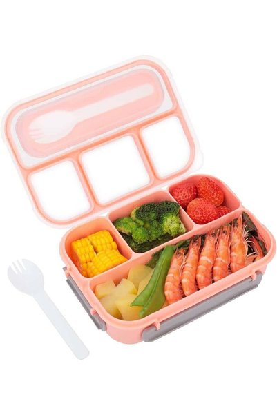 Generic Adando Lunch Box for Kids & Adults - 1300ml 4 Compartment Bento Box w...