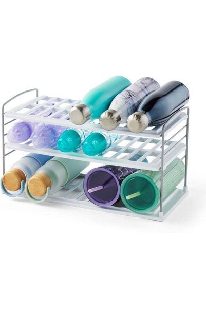Generic YouCopia UpSpace Water Bottle and Travel Mug Cabinet Organizer, Adjus...