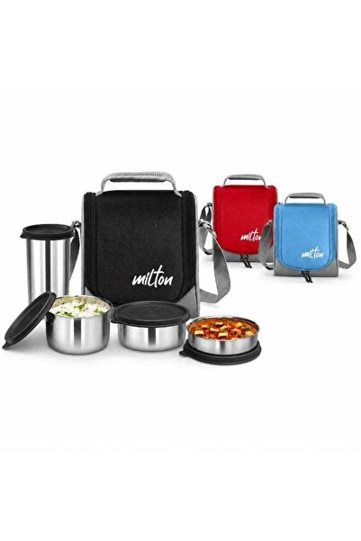 Generic Milton Lunch Box with Bag Combo Stainless Steel Tiffin Set for School...