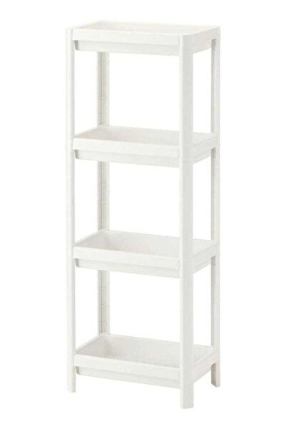 Generic Vesken Shelf Unit White 36x100 cm – Space Saving Bathroom Storage Rac...