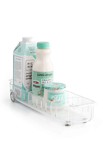 Generic Maximize Fridge Space with RollOut Caddy - 4" Wide Multipurpose Organ...