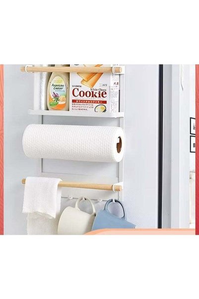 Generic Refrigerator Spice Storage Shelf,Magnetic Holder Refrigerator Side Ha...