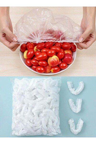 Generic 100 Pieces Elastic Plastic Fresh Keeping Bags Used For Fruit Preserva...