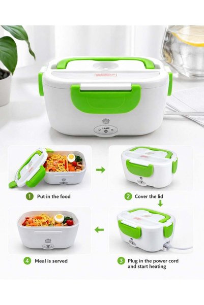 Generic Electric Heating Lunch Box, Portable Food Warmer with Stainless Steel...