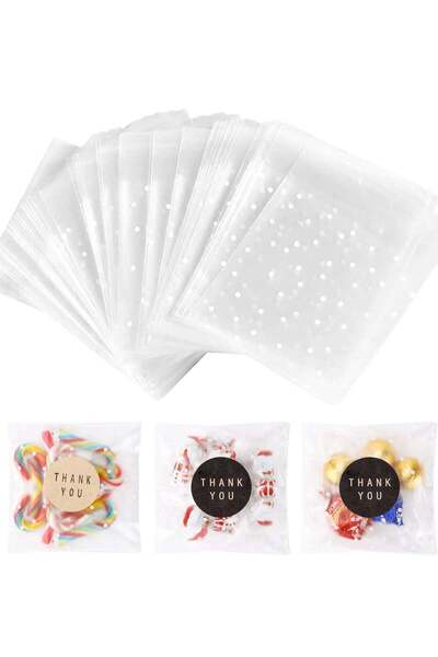 Generic 100PACK Self Adhesive Cookie Bags Cellophane Treat Bags Party Favor P...