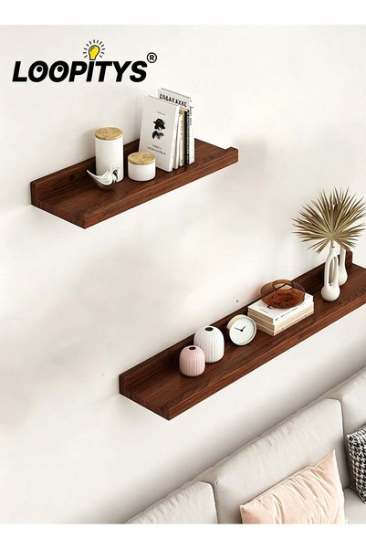 Generic Floating Shelves for Wall, Wall Shelves for Decor Storage Set of 2, W...