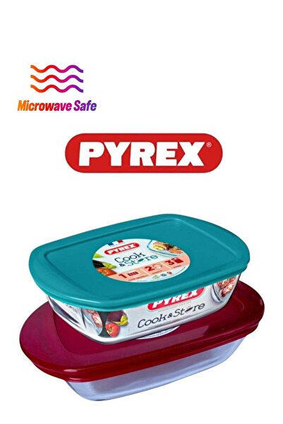 Generic Pyrex Cook & Go Rectandular Storage Dish 400ml – Pack of 2 | Airtight...