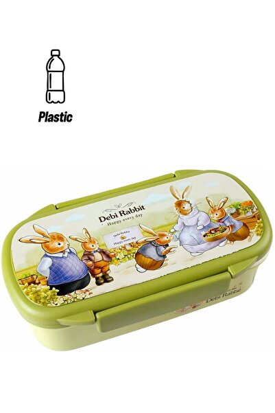 Generic Twisoo Rectangular Kids Lunch Box Rabbit Bento Lunch Box 900ml - Food...