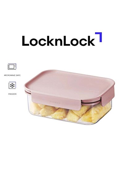 Generic LocknLock Classic Plus Rectangular Food Container 420ml Pink, Airtigh...