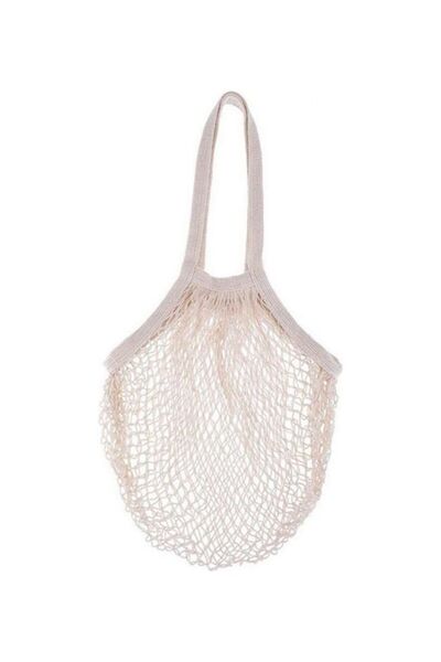 Generic Cotton Mesh Tote Bags White 14x1.50x13cm