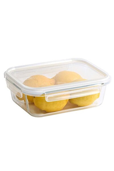 Generic LocknLock Stackable Tempered Glass Rectangular Food Container 1.5L Ai...