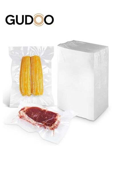 Generic Pack of 100 Vacuum Food Storage Bags, 16x24cm, Specially Made with a ...