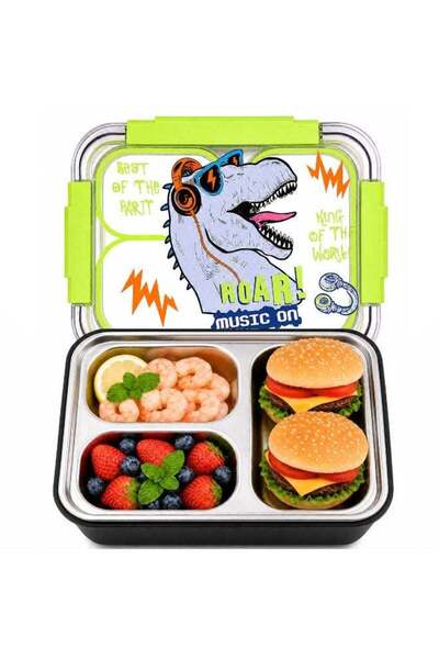 Generic Stainless Steel Bento Lunch Box for Kids, 800ml/27oz BPA-Free Leak-Pr...