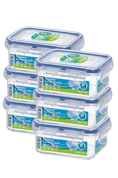 Generic LocknLock Food Container Rectangle 180ml â€“ Pack of 6 | Airtight, BP...
