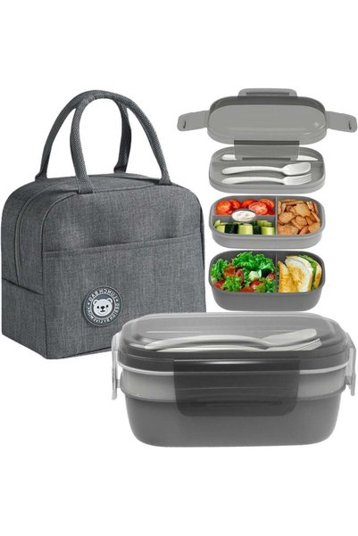 Generic Bento Lunch Box for Kids & Adults, 64oz Leak-Proof Food Containers wi...