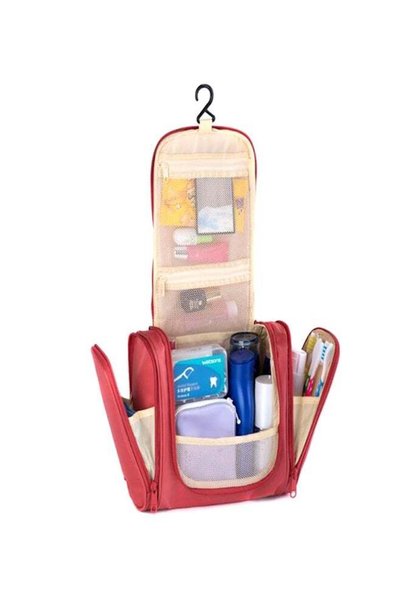 Generic Waterproof Toiletry Bags - Red