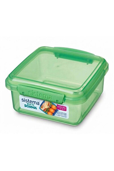 Generic Sistema Lunch Plus 1.2L Green – BPA Free Reusable Lunch Box with Secu...