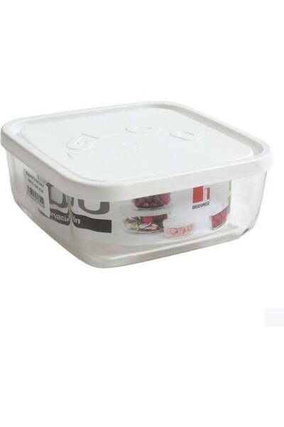 Generic BERGNER IGLOO STORAGE JAR C/CAP WHITE 15X15X6CM