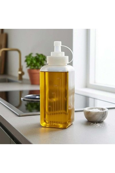 Generic Cuisine Art 800ml Oil Dispenser Squeeze Bottle – Food-Safe PE Plastic...