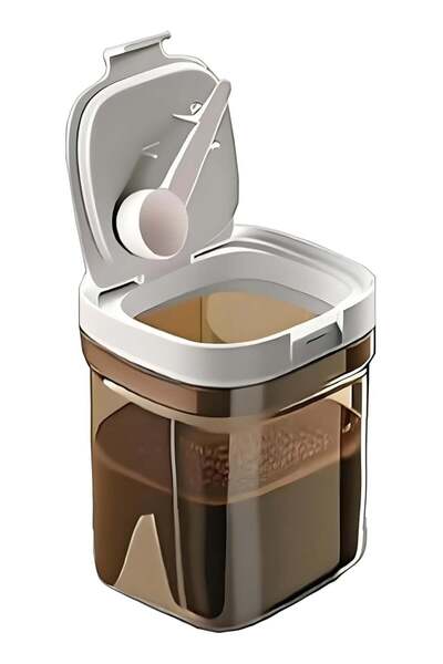 Generic Airtight Coffee Canister with Lid and Scoop, 8oz Small Coffee Storage...