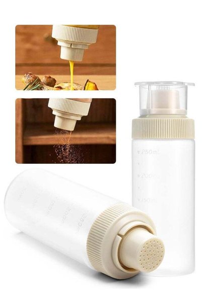 Generic 2 PCS 250ml Graduated Plastic Syrup Squeeze Bottles with Sealing Lid ...
