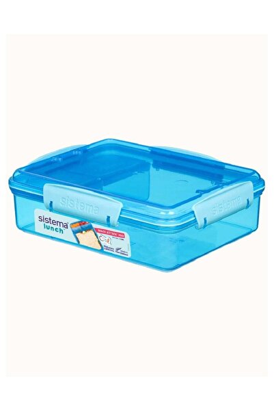 Generic Sistema Snack Attack Duo 975ml Blue Lunch Box with Dual Compartments,...
