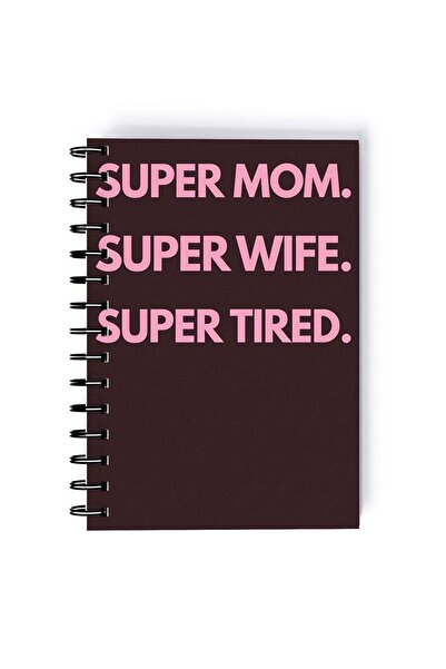 Generic Spiral A5 Notebook Mom Gift Super Wife Super Tired Sarcastic and Funn...