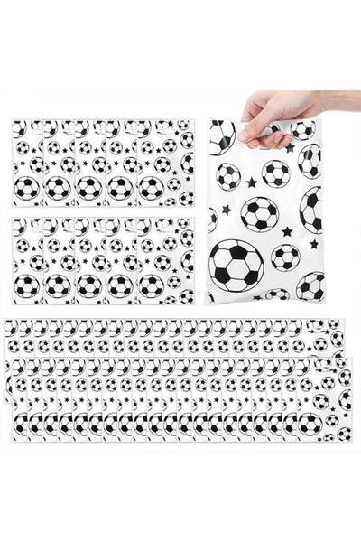 Generic 50PCS Soccer Goodie Bags with Handles, Resuable Soccer Party Favors f...
