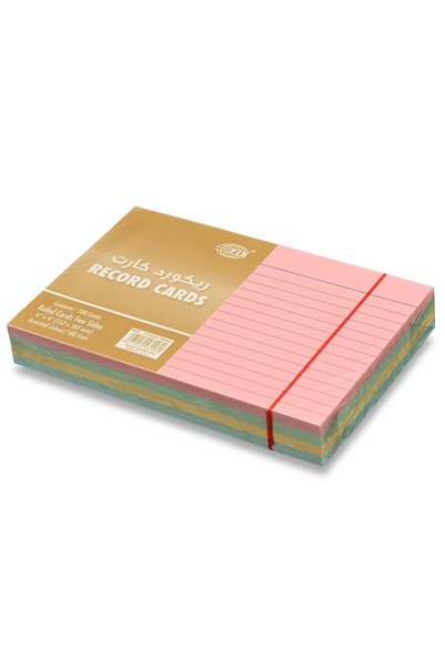 Generic FIS® Ruled Record Cards or Index Cards, Size:6"x4" Inches (152x102mm)...