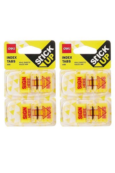 Generic 2-Pack Sign Here Sticker Multicolour