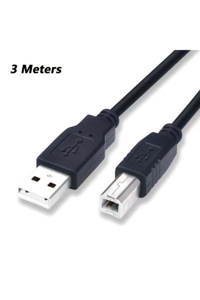 Generic 3 Meters Printer Cable, USB 2.0 Type A to B High Speed Cord Compatibl...