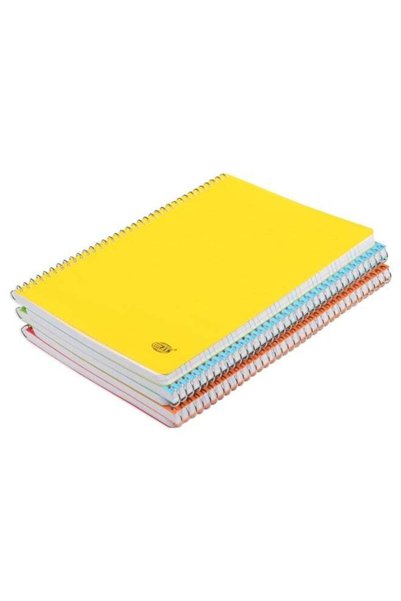 Generic Notebook Spiral Binding, PP Materials, Size A5(148x210mm), 4 Single L...