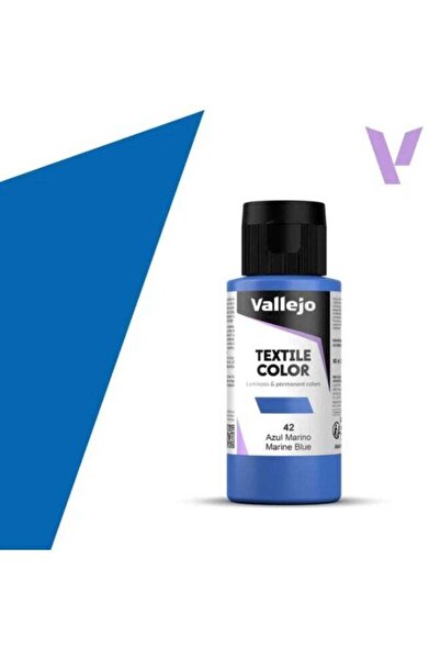 Generic Textile Fabric Paint Marine Blue 42 – 60ml Bottle Matte Washable Fini...