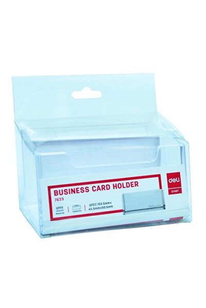 Generic Deli E7623 Business Card Holder – Transparent Acrylic