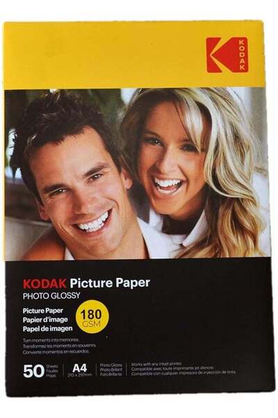 Generic Kodak A4 Inkjet Photo Paper Glossy 180GSM 50 Sheets 210 x 297mm